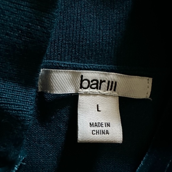 NWT Bar III Women’s large blue flame velour long sleeve top. Soft and comfy - Picture 2 of 5